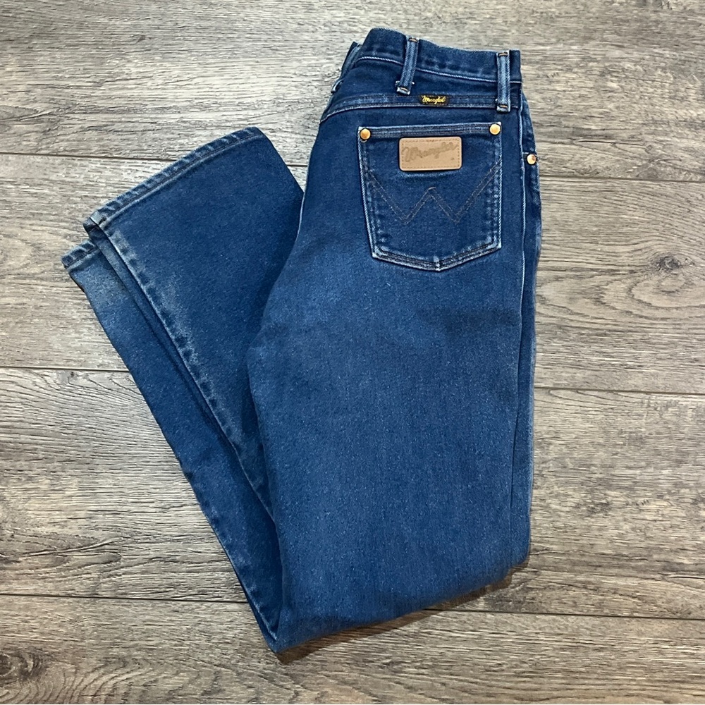 Vintage 80s Boot Cut Flared Wrangler Jeans Mens Size 36/34